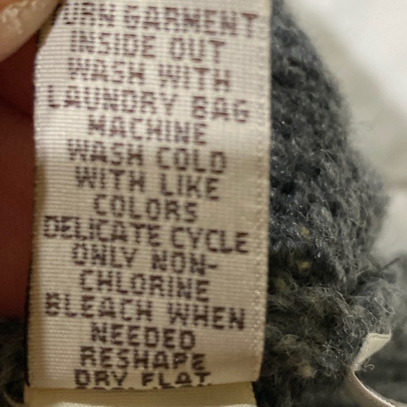 Ruff Hewn Marled Charcoal Gray Hooded Sweater - Picture 9 of 11